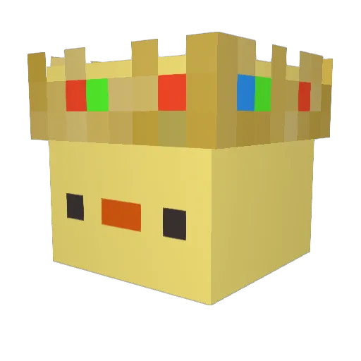 Malduct Minecraft avatar head, 3D render