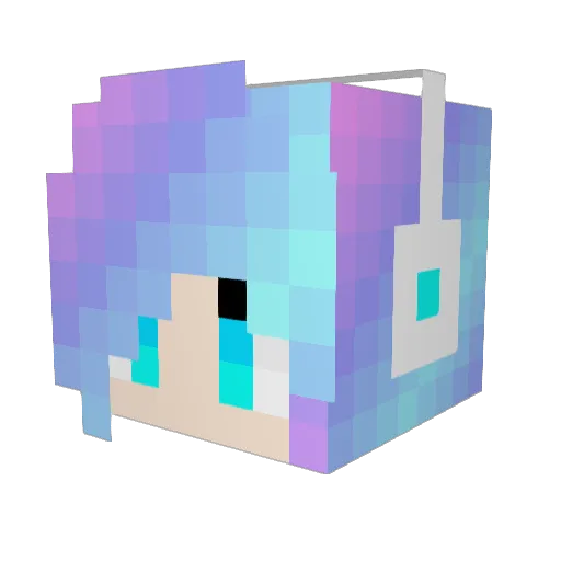 Malea3114 Minecraft avatar head, 3D render