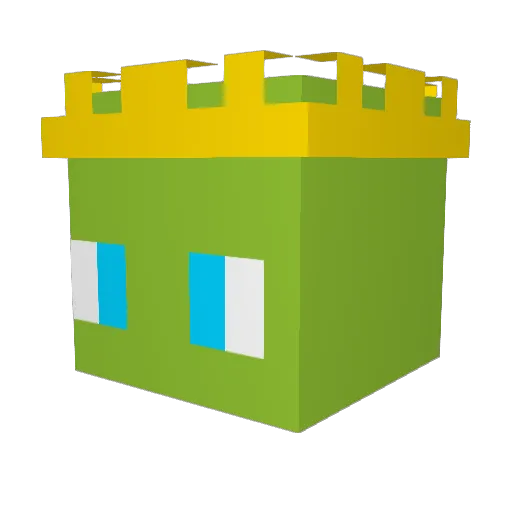 Maledict_YT Minecraft avatar head, 3D render