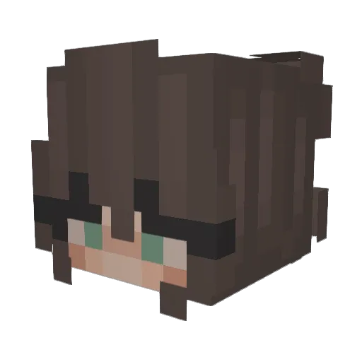 Malee22 Minecraft avatar head, 3D render