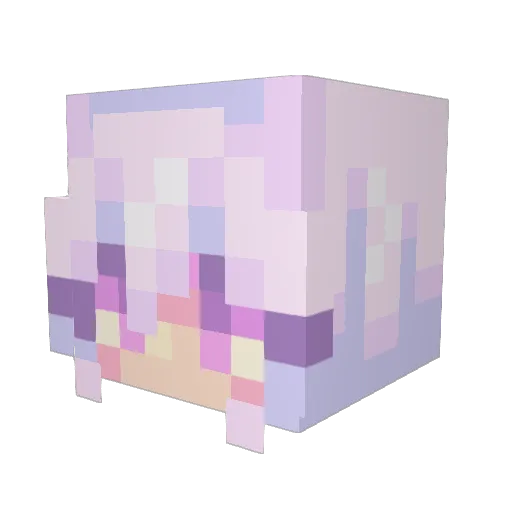 Maleens Minecraft avatar head, 3D render