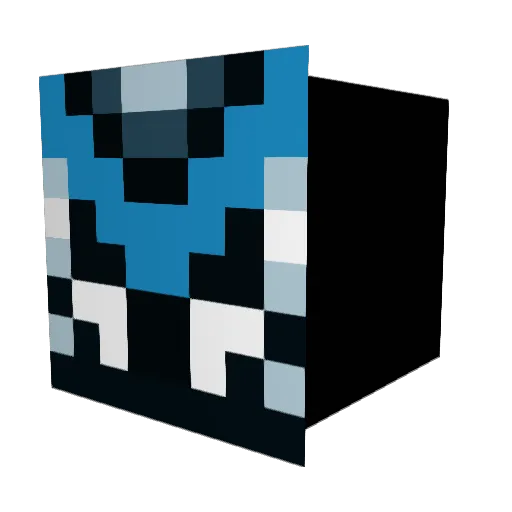 MaleficentMad Minecraft avatar head, 3D render