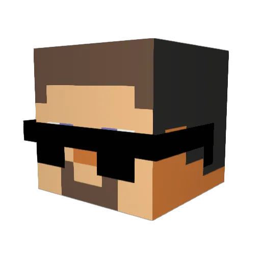 Maleh81 Minecraft avatar head, 3D render