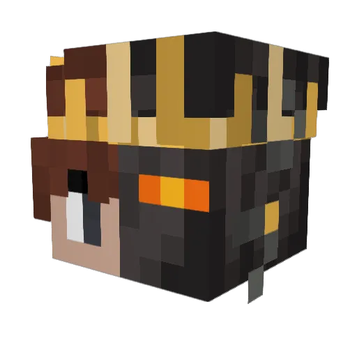MalekAlshaer Minecraft avatar head, 3D render