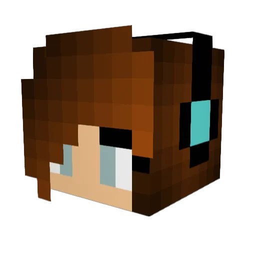 Malena2006 Minecraft avatar head, 3D render