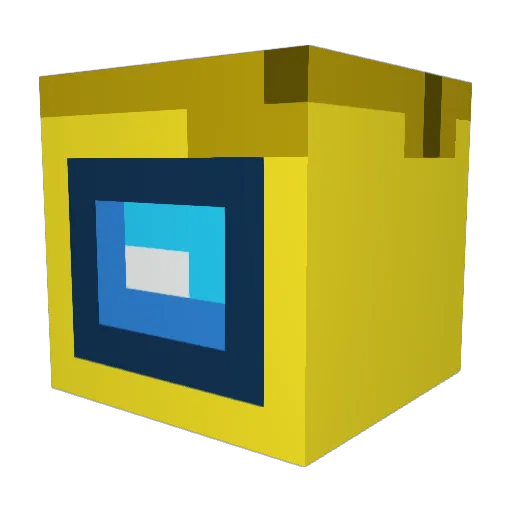 Maleodon Minecraft avatar head, 3D render