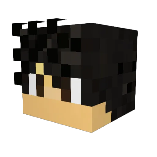 Malevolent74 Minecraft avatar head, 3D render