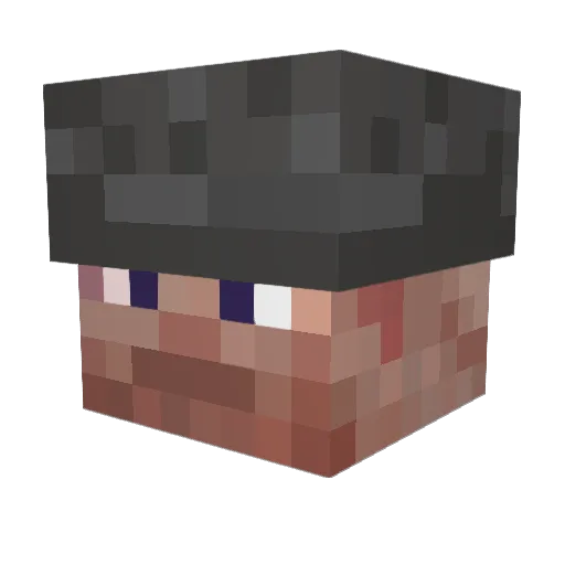Malevrik Minecraft avatar head, 3D render