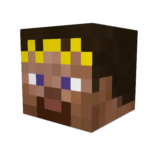 MalexanderG Minecraft avatar head, 3D render