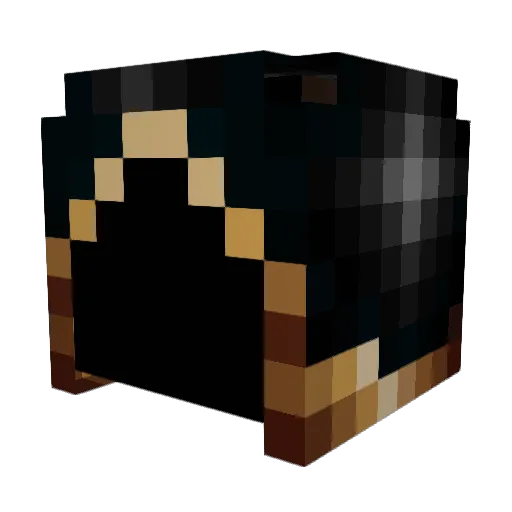 Malexion Minecraft avatar head, 3D render