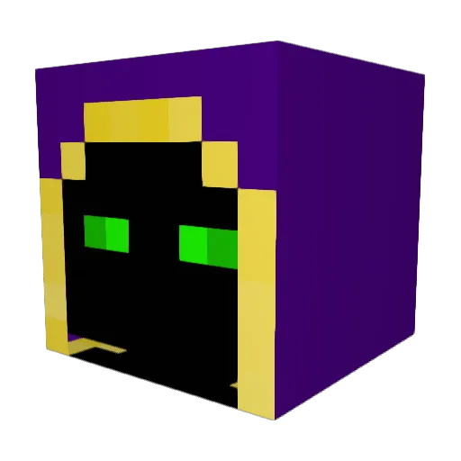 Malezizio Minecraft avatar head, 3D render