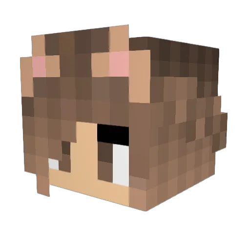 Malfas_ Minecraft avatar head, 3D render