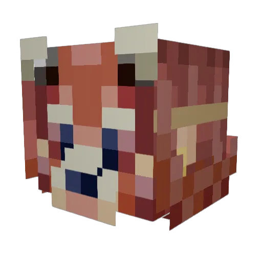 Malffy Minecraft avatar head, 3D render