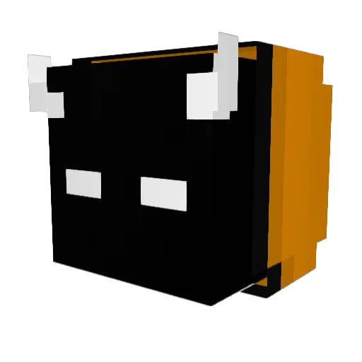 Malfosky Minecraft avatar head, 3D render
