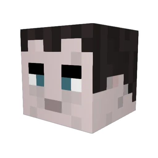 Malgarnes Minecraft avatar head, 3D render