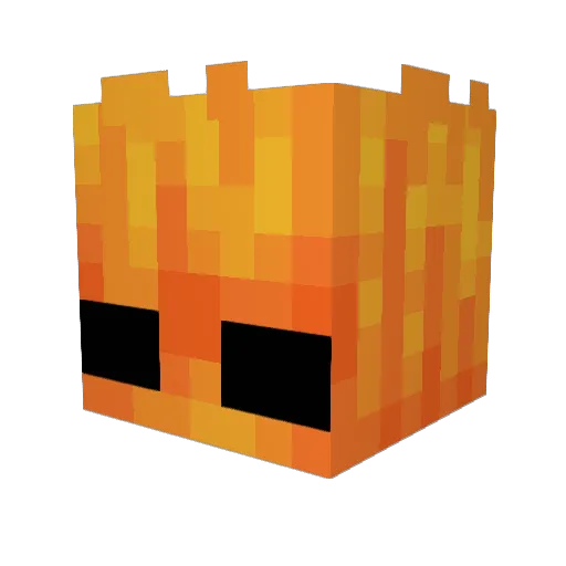 Malgeane Minecraft avatar head, 3D render