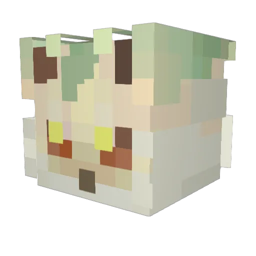 Malhare Minecraft avatar head, 3D render