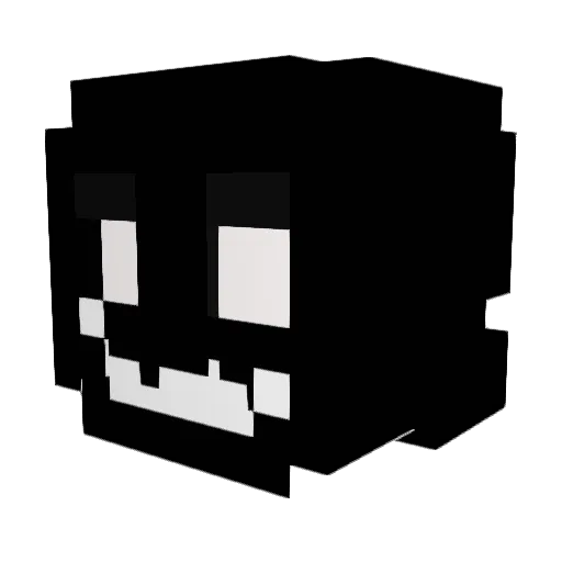 Mali_7 Minecraft avatar head, 3D render