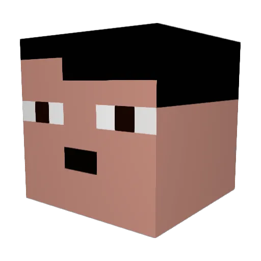 Mali_Cigan Minecraft avatar head, 3D render