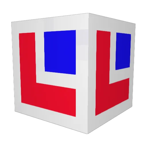 Mali_Luka Minecraft avatar head, 3D render