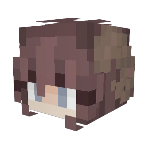 MaliaMay33 Minecraft avatar head, 3D render