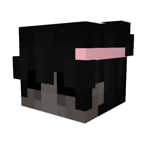 Malib0o Minecraft avatar head, 3D render