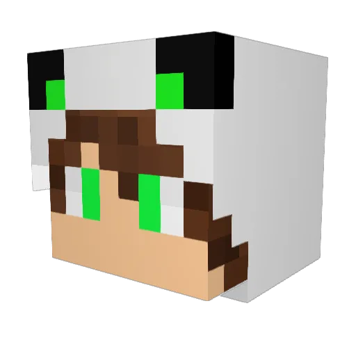 MalibarX7 Minecraft avatar head, 3D render