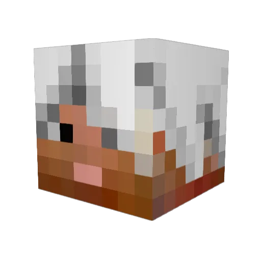 Malibou29 Minecraft avatar head, 3D render