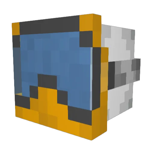 MalibuDerg Minecraft avatar head, 3D render