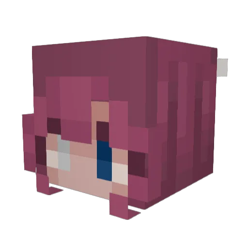 Malice136 Minecraft avatar head, 3D render
