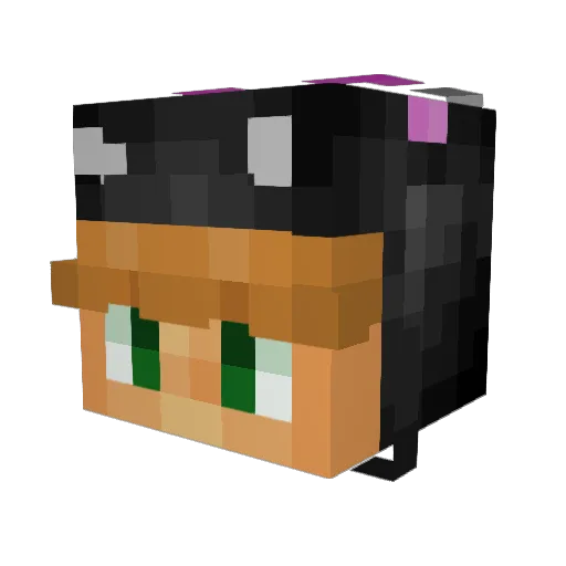 MaliceAG09 Minecraft avatar head, 3D render