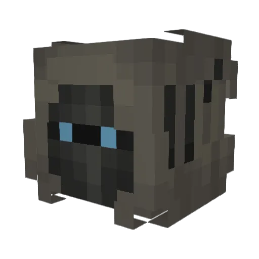 MaliceCartos Minecraft avatar head, 3D render