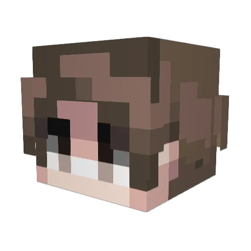 MaliceLover Minecraft avatar head, 3D render