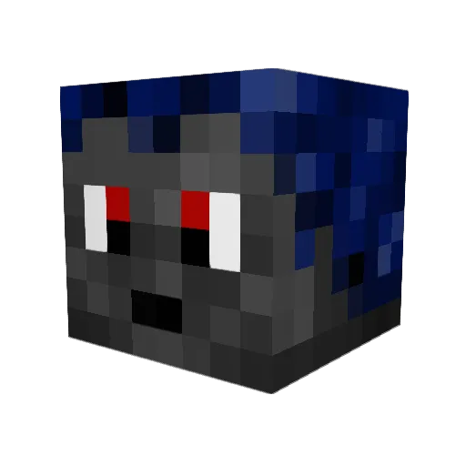 Malice_Kiotsu Minecraft avatar head, 3D render