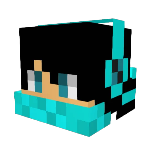 MaliciousSnail Minecraft avatar head, 3D render