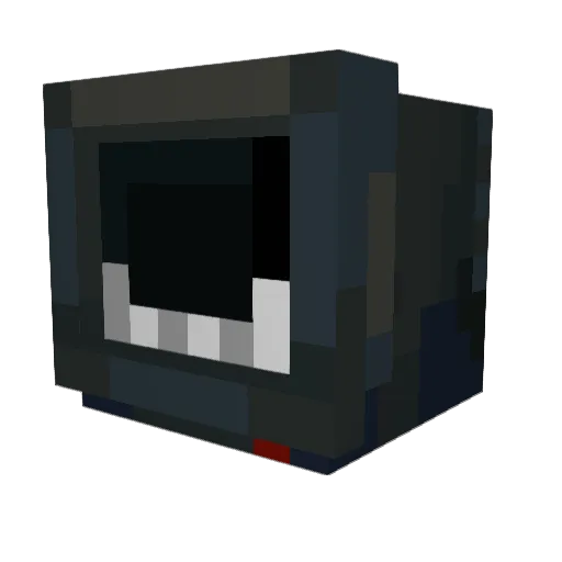 MaliciousVisitor Minecraft avatar head, 3D render