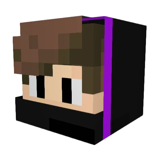 Malicus7862 Minecraft avatar head, 3D render