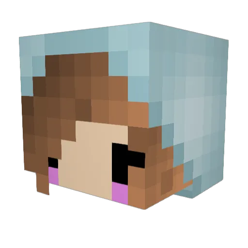 MalikAbdAllah Minecraft avatar head, 3D render