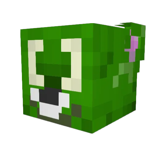 Malikilagiban Minecraft avatar head, 3D render