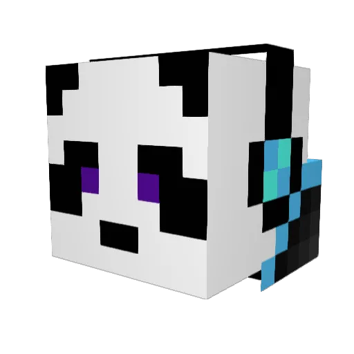 Malikir Minecraft avatar head, 3D render