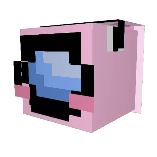 Malikova629 Minecraft avatar head, 3D render