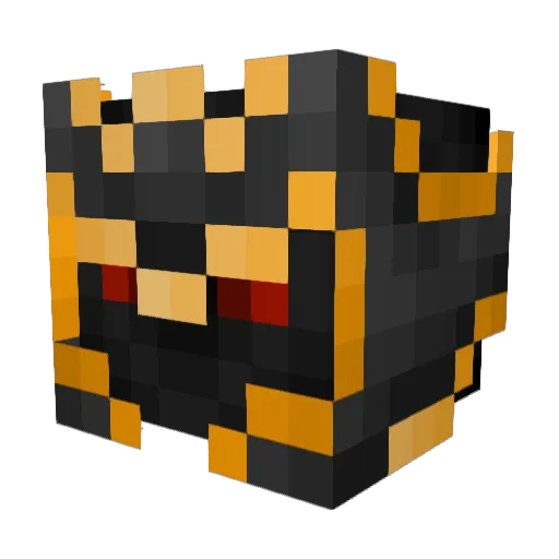 Malikur Minecraft avatar head, 3D render