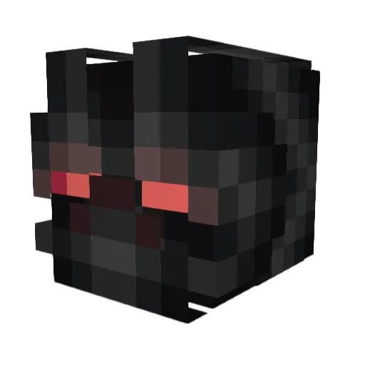 Malikye_ Minecraft avatar head, 3D render