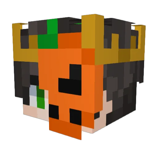 Malikye_XI Minecraft avatar head, 3D render