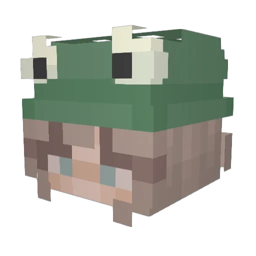 Malilje Minecraft avatar head, 3D render