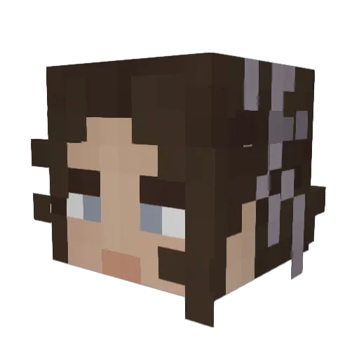 MalinBenedikte Minecraft avatar head, 3D render