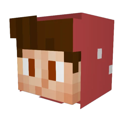 Malina_888 Minecraft avatar head, 3D render