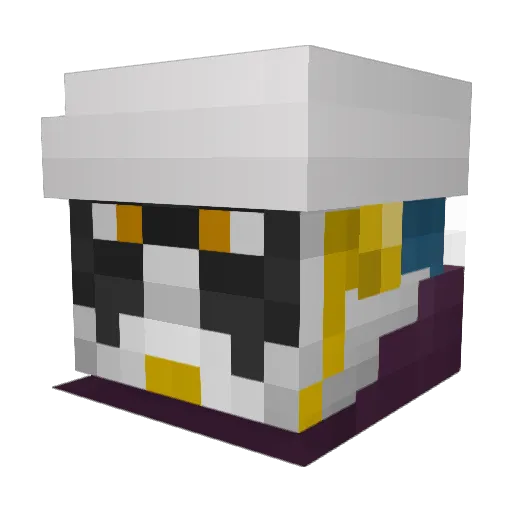 Malinco Minecraft avatar head, 3D render