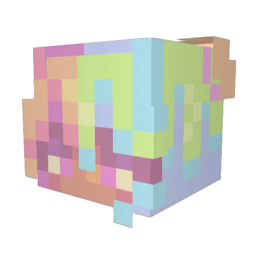 Malinka420 Minecraft avatar head, 3D render