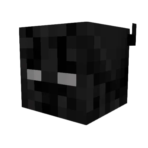 Malinkua Minecraft avatar head, 3D render